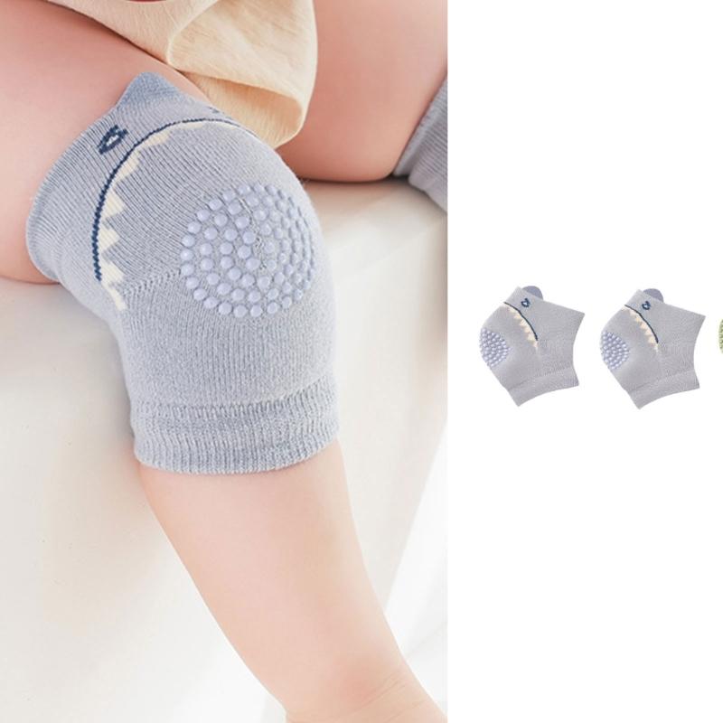 3/6 Pairs Kids Knee Pads Thick Padding Impact Protection Elastic Fit Comfortable for Baby Learning to Walk
