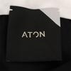 ATON wool Hem slit Pants 2 black Women Used