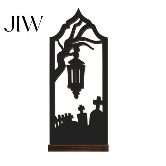 Gothic Tea Light Stand Halloween Candle Holder, Hollow Silhouette Holder for Lights, Dark Aesthetic Home Decor Style Pumpkin Ghost Cat Bat Tabletop