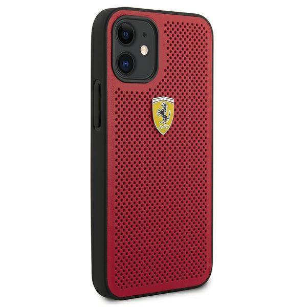 Ferrari Fespehcp12Sre Iphone12 Mini  5,4 Czerwony/Red Hardcase On Track Perforated