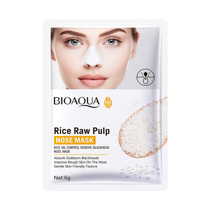 10pcs Rice Puree To Remove Blackhead Nasal Mask, Clean Nose Blackhead Nasal Sticker Skin Care Products
