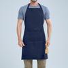 Korean-Style Custom Logo Neck Apron for Baking, Kitchen, Restaurant, and Coffee Shop