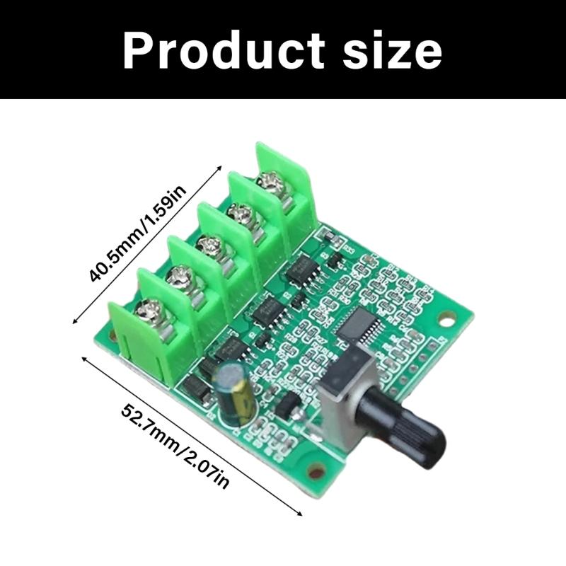 3A DC6V-24V Brushless Motor Speed Controller With 3 Phase Regulation And Reverse Polarity Protections Cleaning Equipment