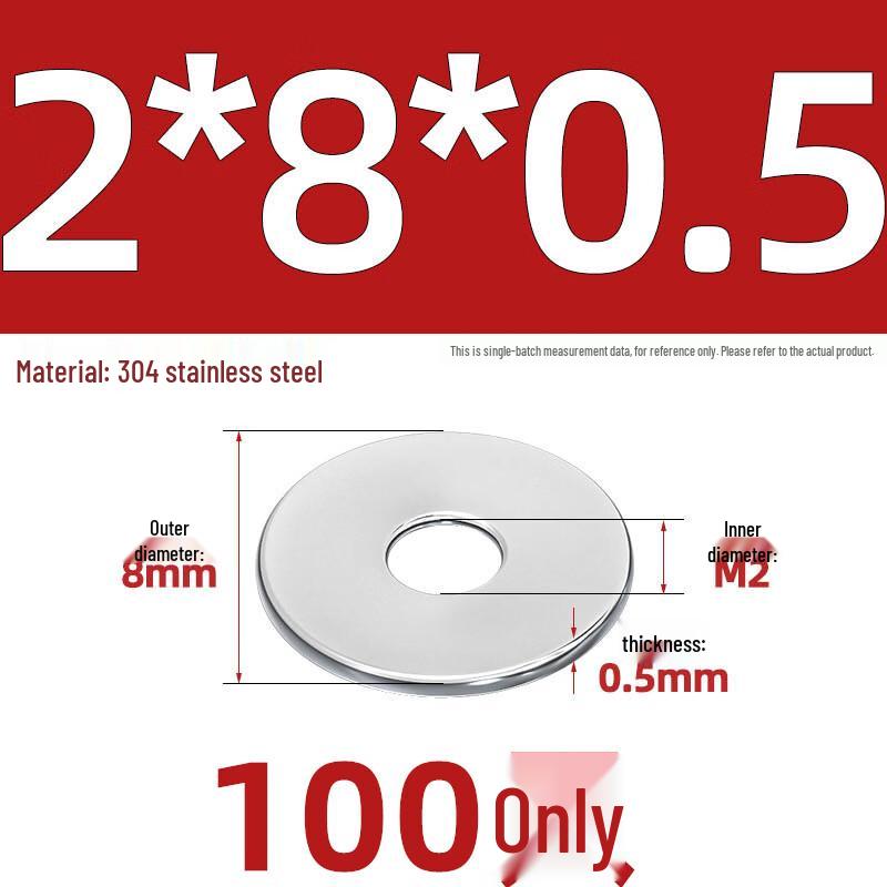 304 Stainless Steel Heavy-Duty Flat Washer