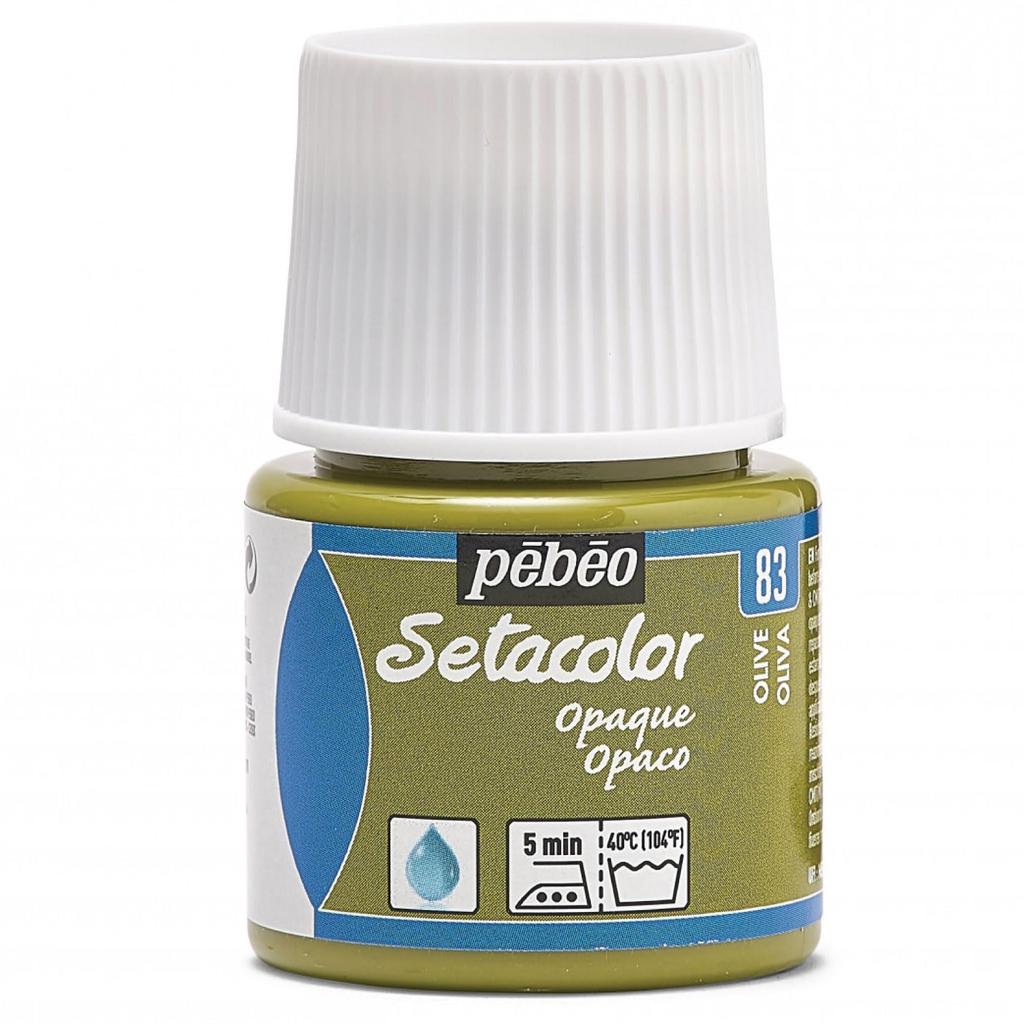 Pebeo Fabric Paint Can Be Painted On Dark Colored Fabrics Seta Color Opaque Color 45ml Olive 83