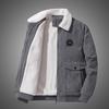 Manteau d'hiver en velours côtelé de coton pour homme: Veste Chaude, Jeune, Épaisse en Velours