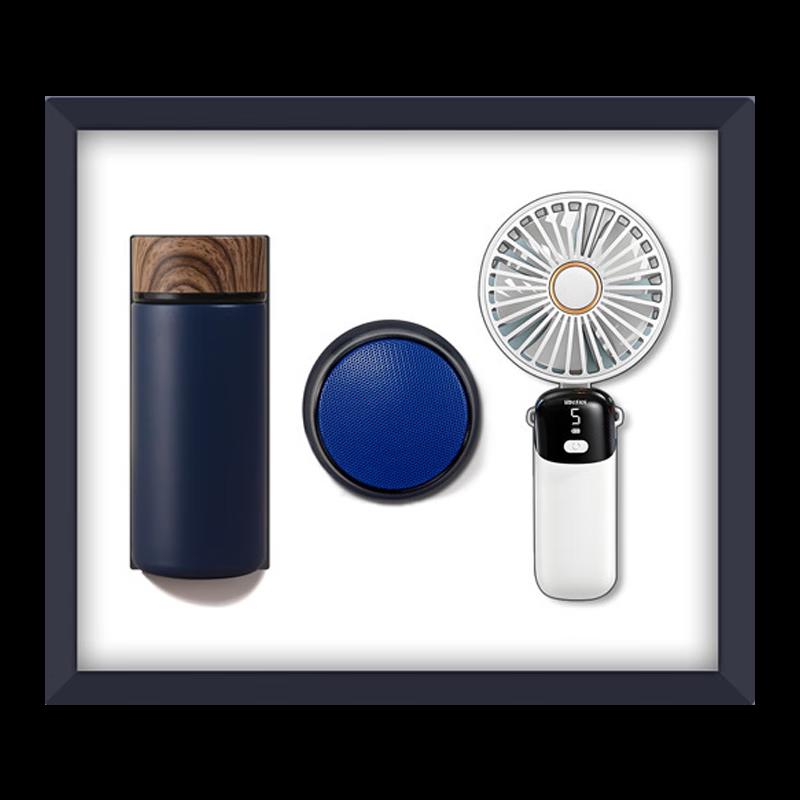 ZhiMeiHuanQiu 3-in-1 Handheld Fan, Speaker & Smart Insulated Mug Set