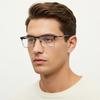 Business Semi-Frame Engineering Fatigue Flat Light Glasses Frame Office Anti-Blue Light Glasses Myopia Glass Frame For Men 6007