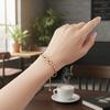 Zircon Lucky Symbol Bracelet Light Luxury Bowknot Bracelet Knot Design Hand Chain  Wedding Jewelry