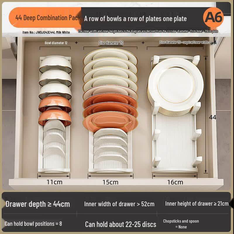 Qiwei Kitchen Cabinet Built-in Dish Drainer & Organizer