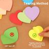 EOOUT Heart Sticky Notes, 16 Colors 60 Sheets/Pad, 960 Sheets Shape Sticky Pad, Cute Memo Pads Colorful Self-Sticky Note Pads for Valentine Gifts