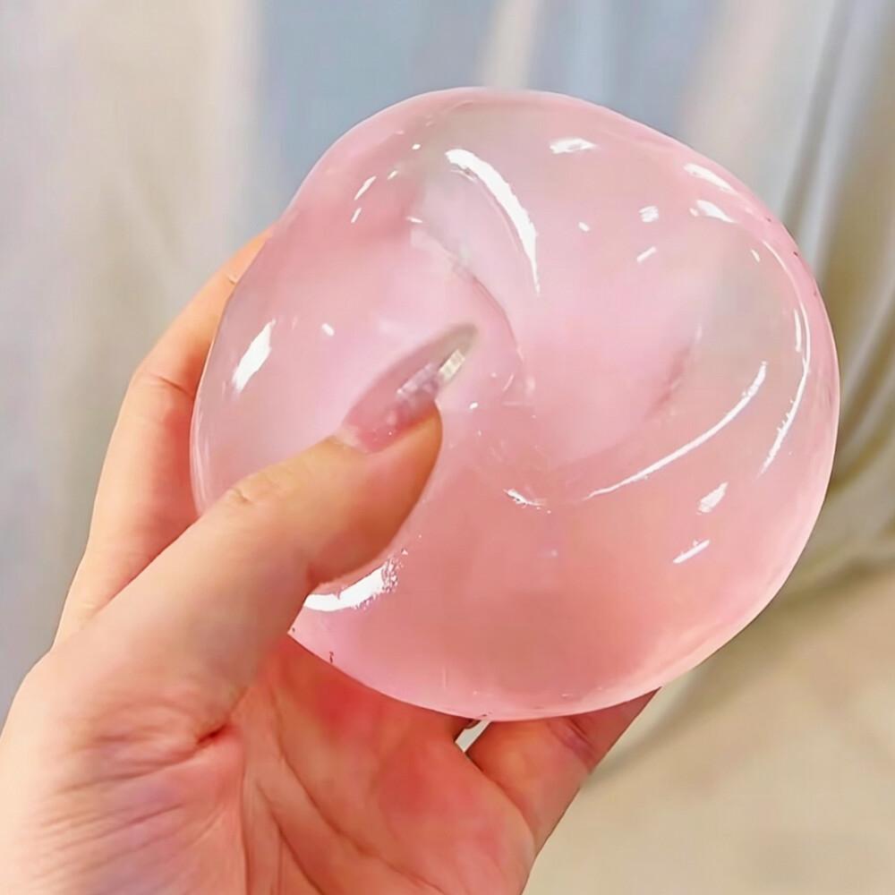 Spaß-Plastizität Mochi Fidget Spielzeug Kokosöl Maltose Quetschig Knetbar Sensorisches Spielzeug Transparente Kugel Rückprall Entspannungsspielzeug