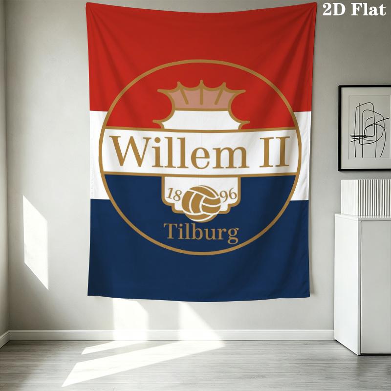 Willem II Nástěnná tapiserie Estetické závěsné na zeď Tištěná látková přikrývka Dekorativní tapiserie pro ložnici Obývací pokoj Domácí dekorace