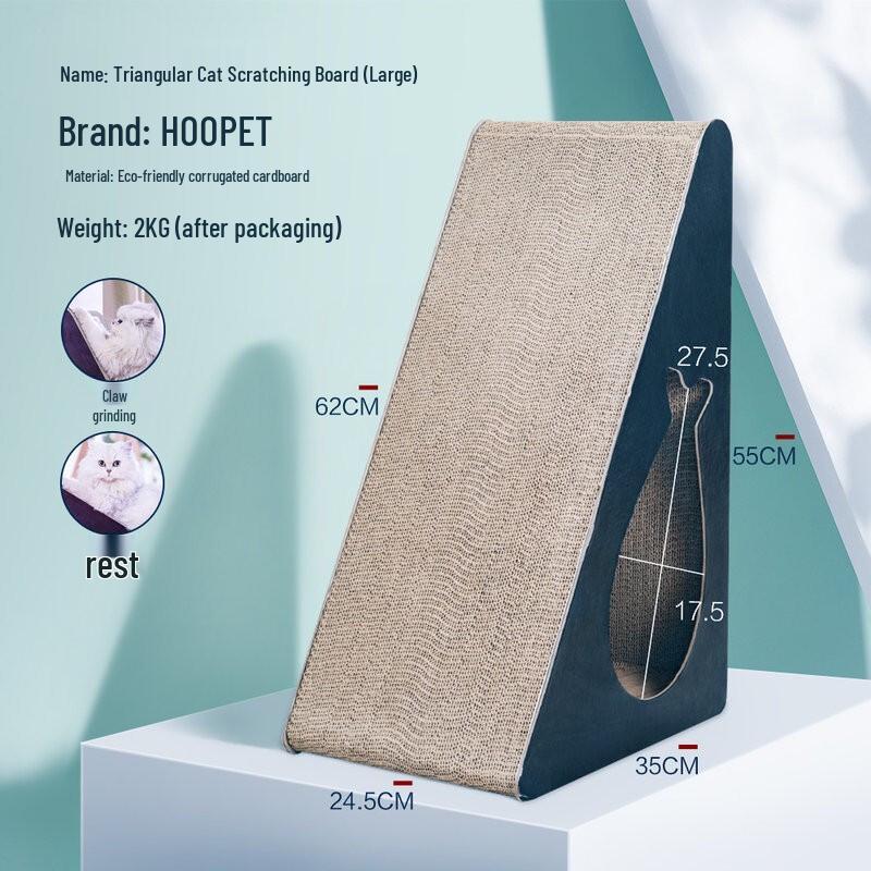 Hoopet Triangular Vertical Corrugated Cat Scratcher
