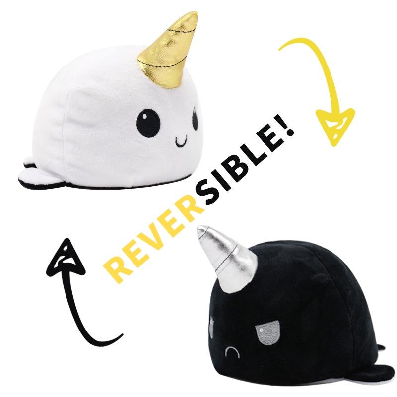 Niedliches, wendbares Kuscheltier-Katze-Plüschtier für Kinder – weiches und kuscheliges Geschenk