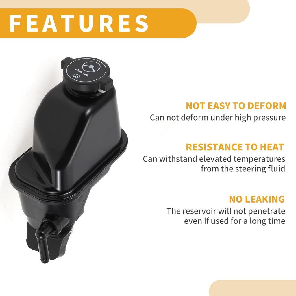 Power Steering Reservoir No.13583194 - Car Automotive Power Steering Tank - for Chevrolet Captiva Sport 2012-2015 Plastic Black - 1 Pc