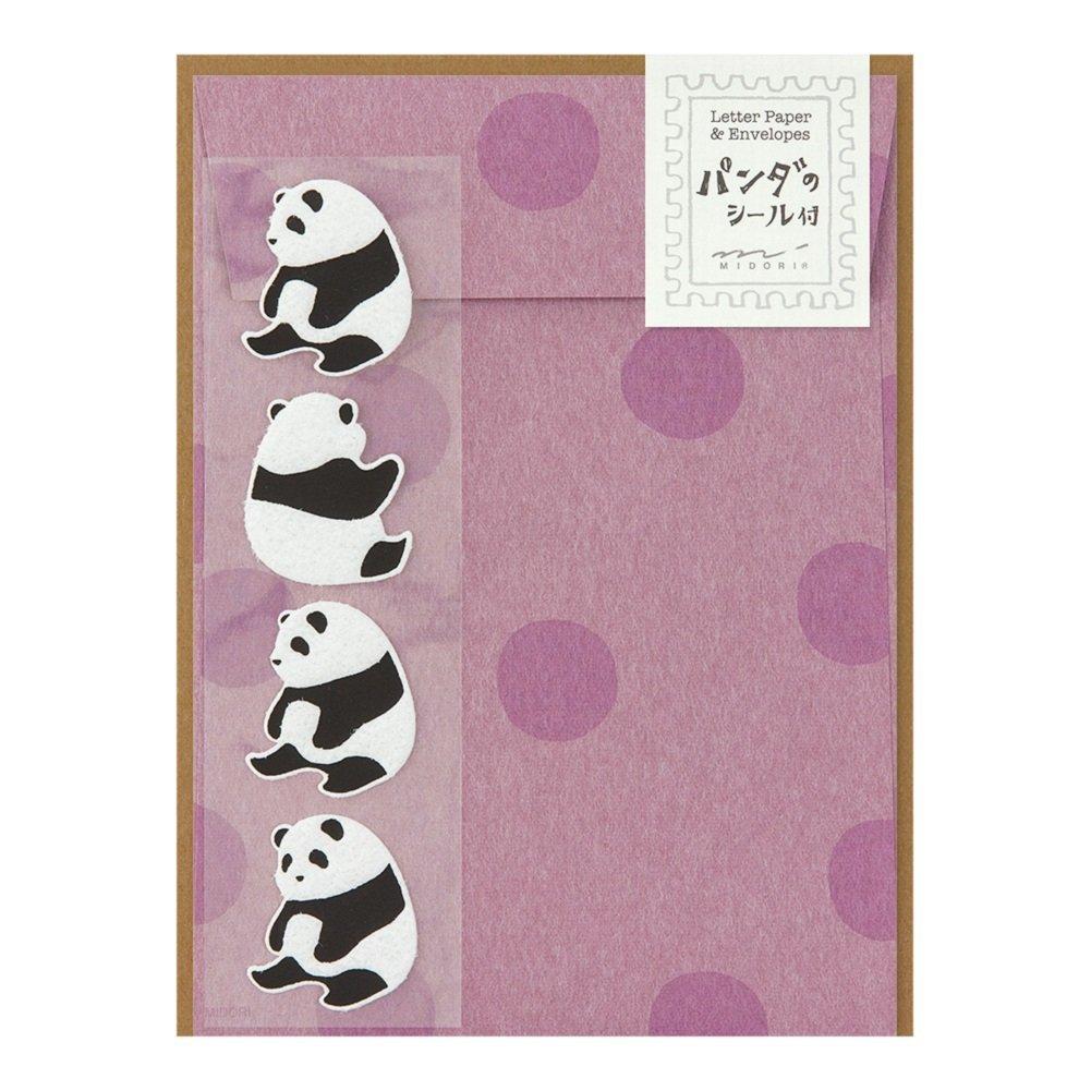 Midori Letter Panda with 86396006 Set, Pattern, Stickers,
