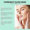 Overnight Glow Mask, 30ml Salon Like Brightening Facial Mask, Deep Hydrating Glow Face Mask Overnight for Clear, Smooth & Soft Skin