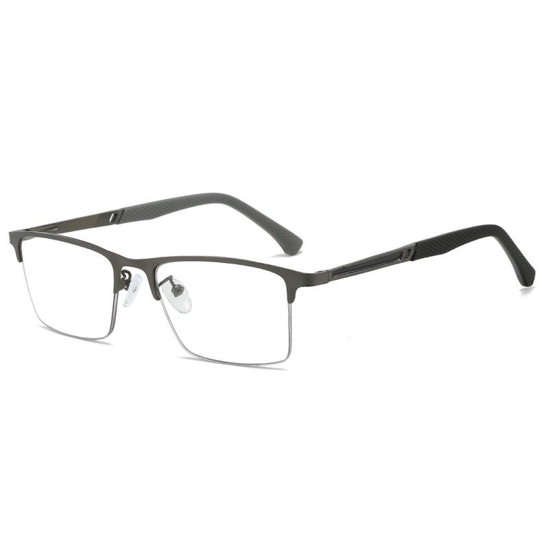 Progressive Multi-Focus Color-Changing Reading Glasses Far And Near Fashion Business Anti-Blue Reading Glasses Flat Glasses