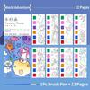 1PC Children's Watercolor Coloring Book Kids Adult Watercolour Coloring Paper With Water Paint Pens Girls Student Birthday Gift