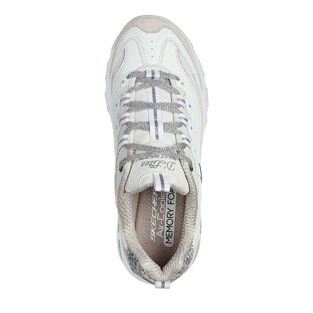Skechers Damen Dlite Chic Leder Plateau Sneaker