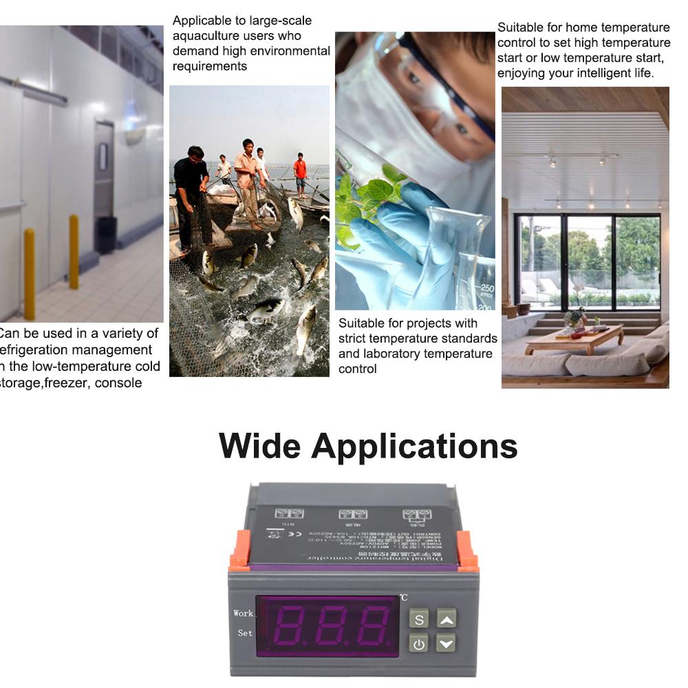 MH 1210W Intelligent Microcomputer Digital Temperature Controller High Accuracy Heating Cooling Temperature Control