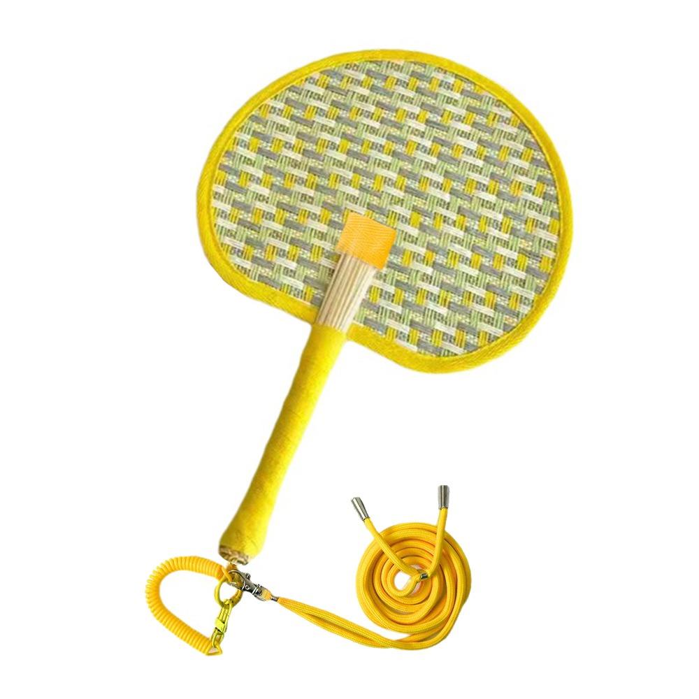 Handmade Handwoven Fan Vibrant Colors Cute Woven Fan Creative Summer Cooling Fan Home Decoration