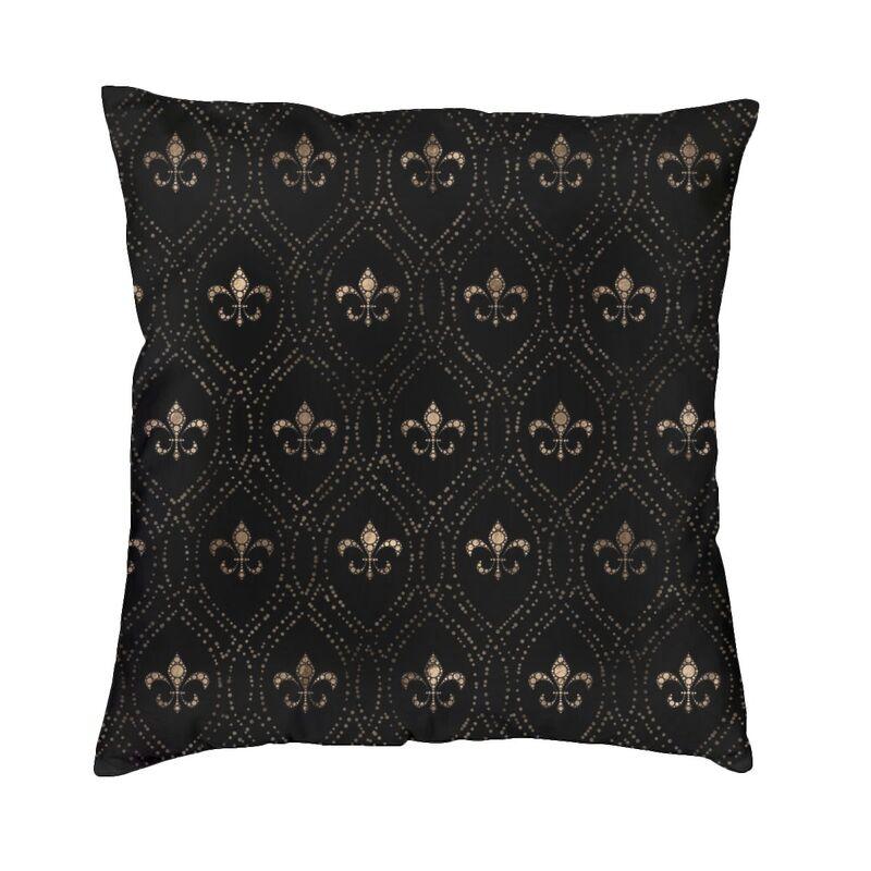 Royal Fleur De Lis Cushion Covers FleurDeLys Lily Flower Velvet Modern Pillows Case Home Decor