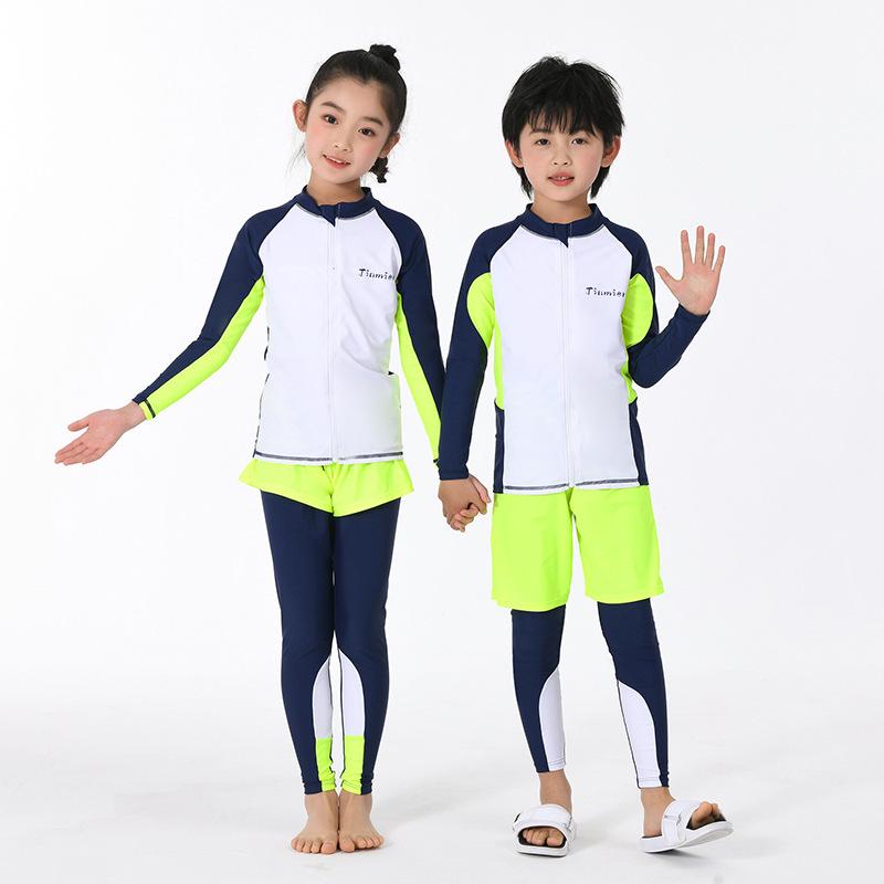 

Children s Two-Piece Long-Sleeve Diving Swimsuit 3XL