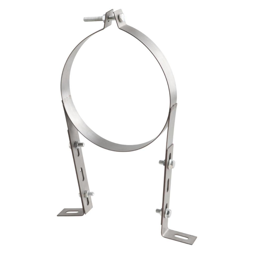 Chimney Pipe Wall Strap Split Ring Hanger Pipe Bracket Clamp for Winter Stove