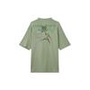 Jordan Solid Color Printed Number Casual Soft Straight Cut Round Neck Short Sleeve T-Shirt Men Tops Oil-Green HJ6542386