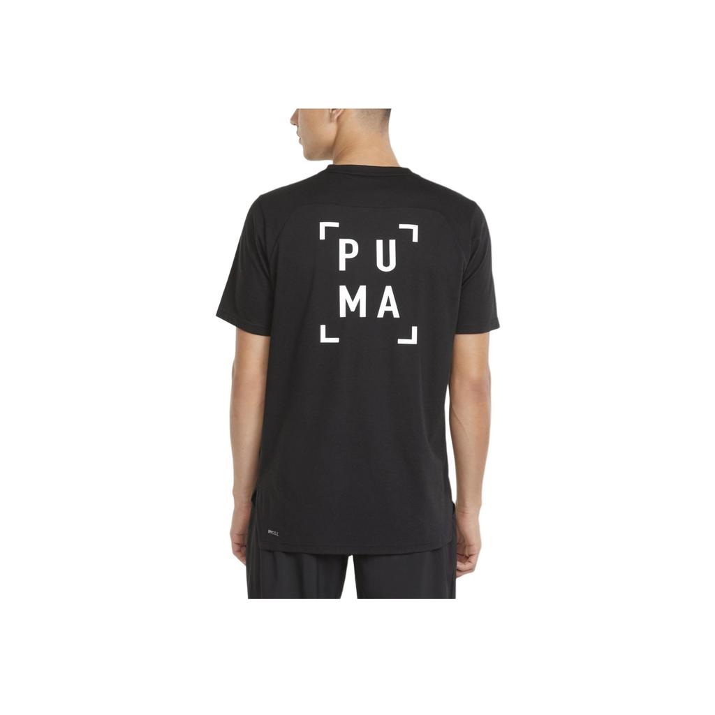 PUMA Comfortable Versatile Short Sleeve T-Shirt Men tops Black 521537-01