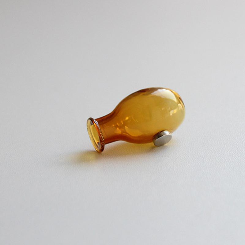 Mini Glass Vase Fridge Magnet Creative 3D Vase Micro Landscape Ornament Fridge Magnets Place Flower Arrangements Decoration