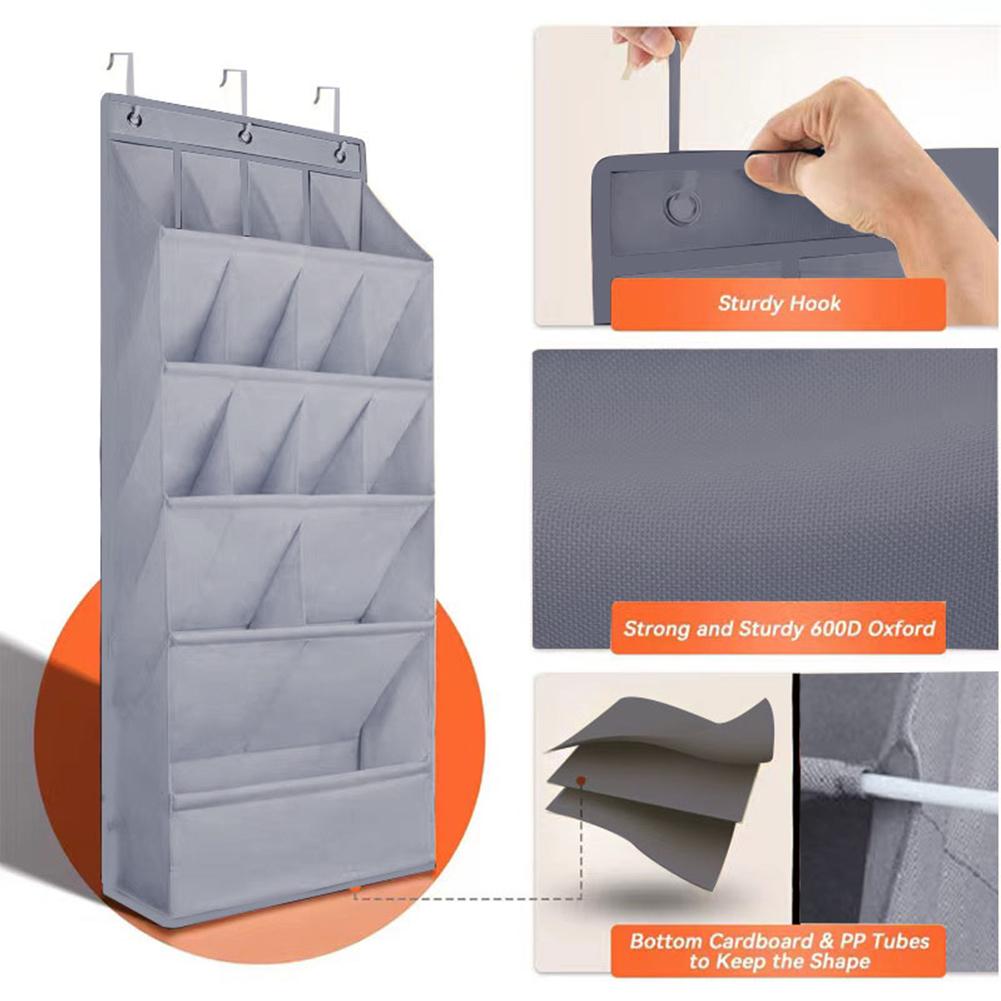 Hanging Shoe Organizer Holds 12 Pairs Closet Shoe Organizer Shoe Organizer Door Hanger Door Shoe Storage Rack with Pockets