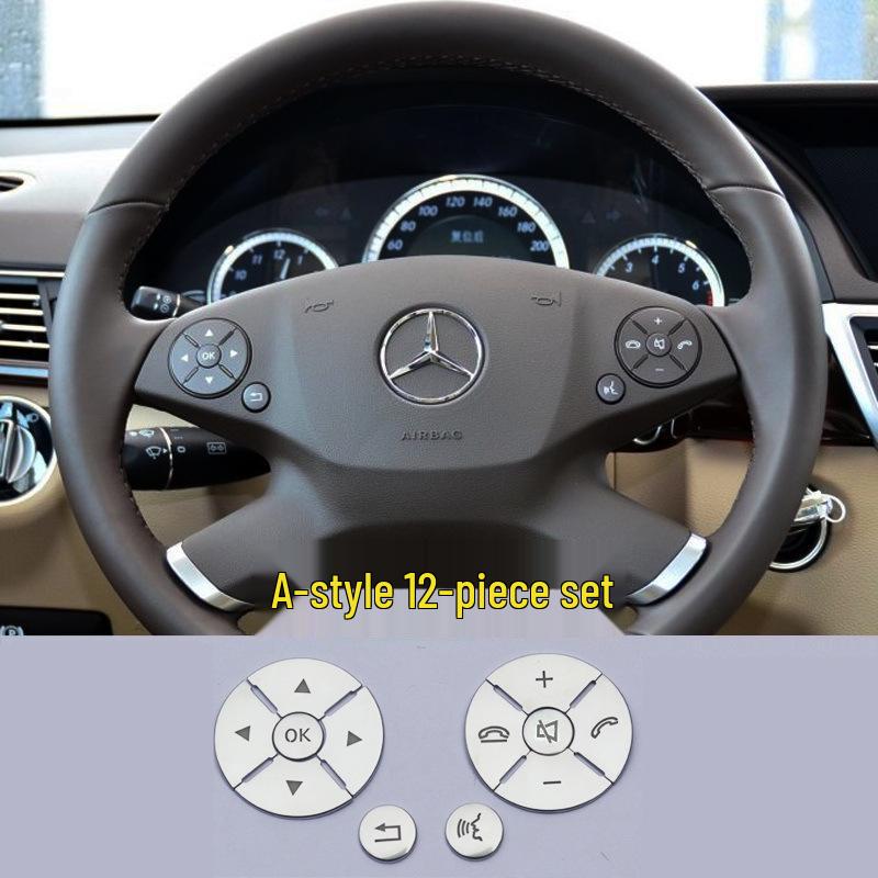 

Steering Wheel Button Stickers for Modified Mercedes-Benz S-Class S300 S600 R350 R400