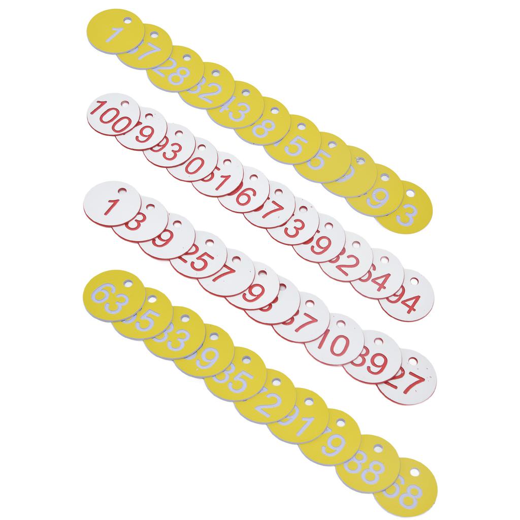 50Pcs Beehive ABS Round Numbered Sign Labels with Hole Livestock Beekeeping Supplies Beekeeping Label Beekeeping