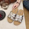 Slippers women's outer wear summer new models with skirts flat-bottomed sandals beach slips