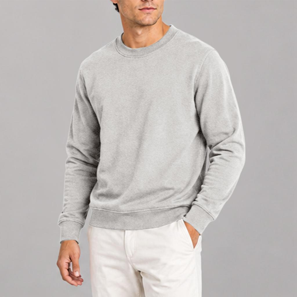 Men's Fall Winter Color Crewneck Sweatshirt Pullover for Cold