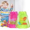 Trendy Through Transparent Mesh Backpack Lightweight Black School Bag for Travel Toiletry Beach Play Student Boys Girls