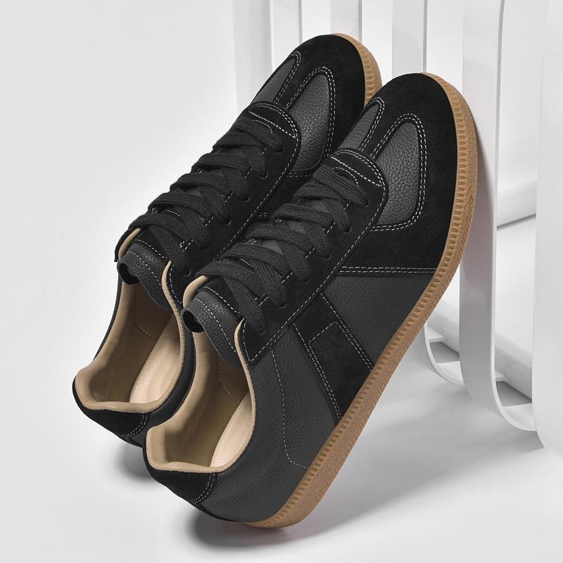 Fashion Handmade Men Casual Shoes Genuine Leather Tenis Masculino Breathable Outdoor Men Walking Shoes High Quality Man Skateboard Shoes