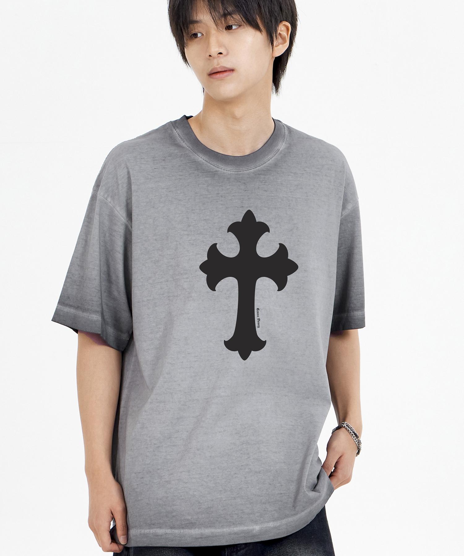Biel Cross Pigment Short Sleeve Tee Gray Xxl