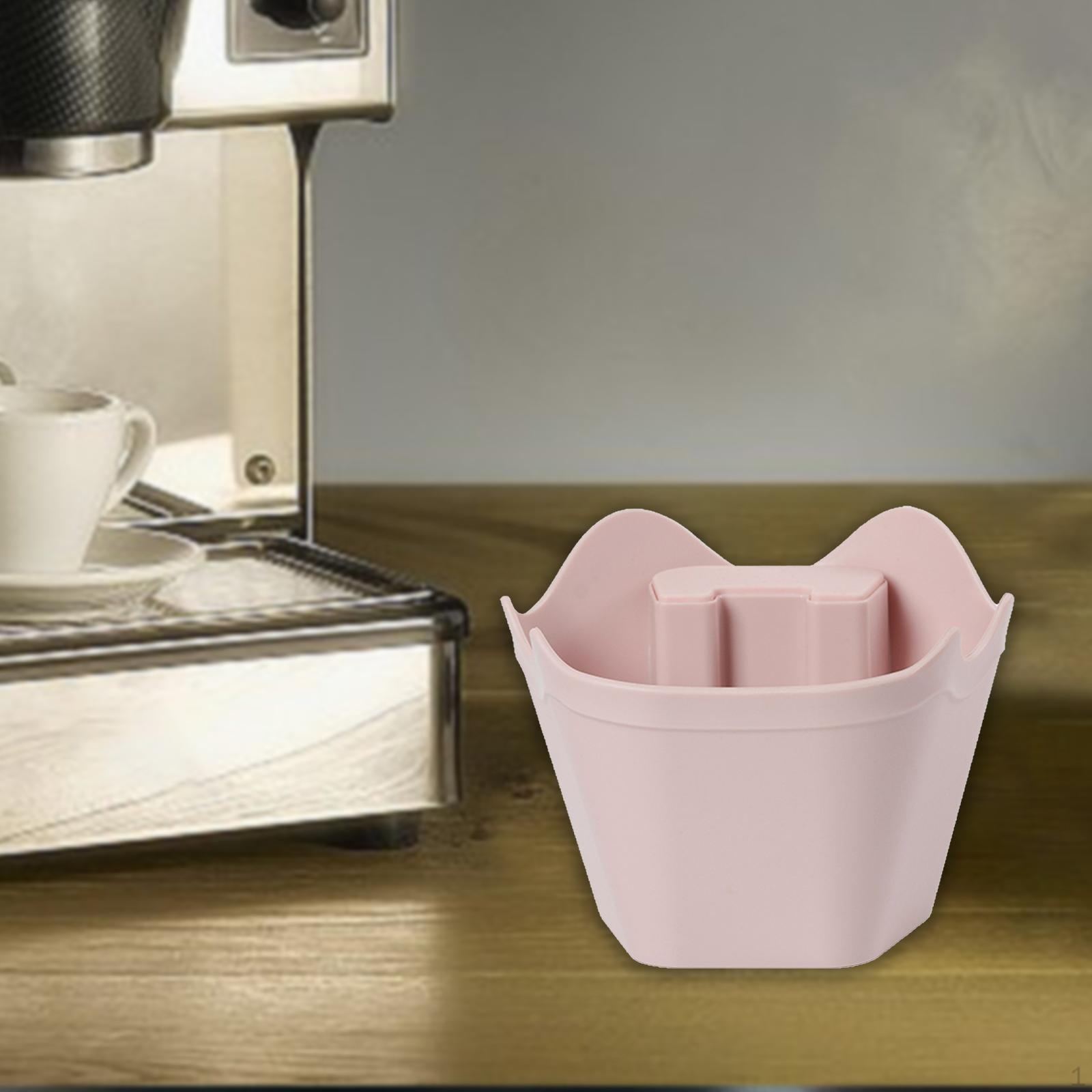 

5-дюймовый контейнер для кофейной гущи, большой контейнер для отходов эспрессо, контейнер для бариста, розовый