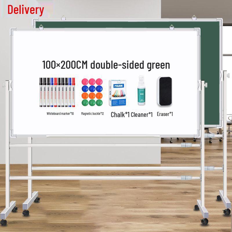 Double-Sided Magnetic Mobile Whiteboard Stand for Home & Office Teaching and Training