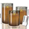 Flickering Flameless Candles with Lampshade Battery Operated 3D Wick LED Candles for Christmas Romantic Ambience Wedding Decor