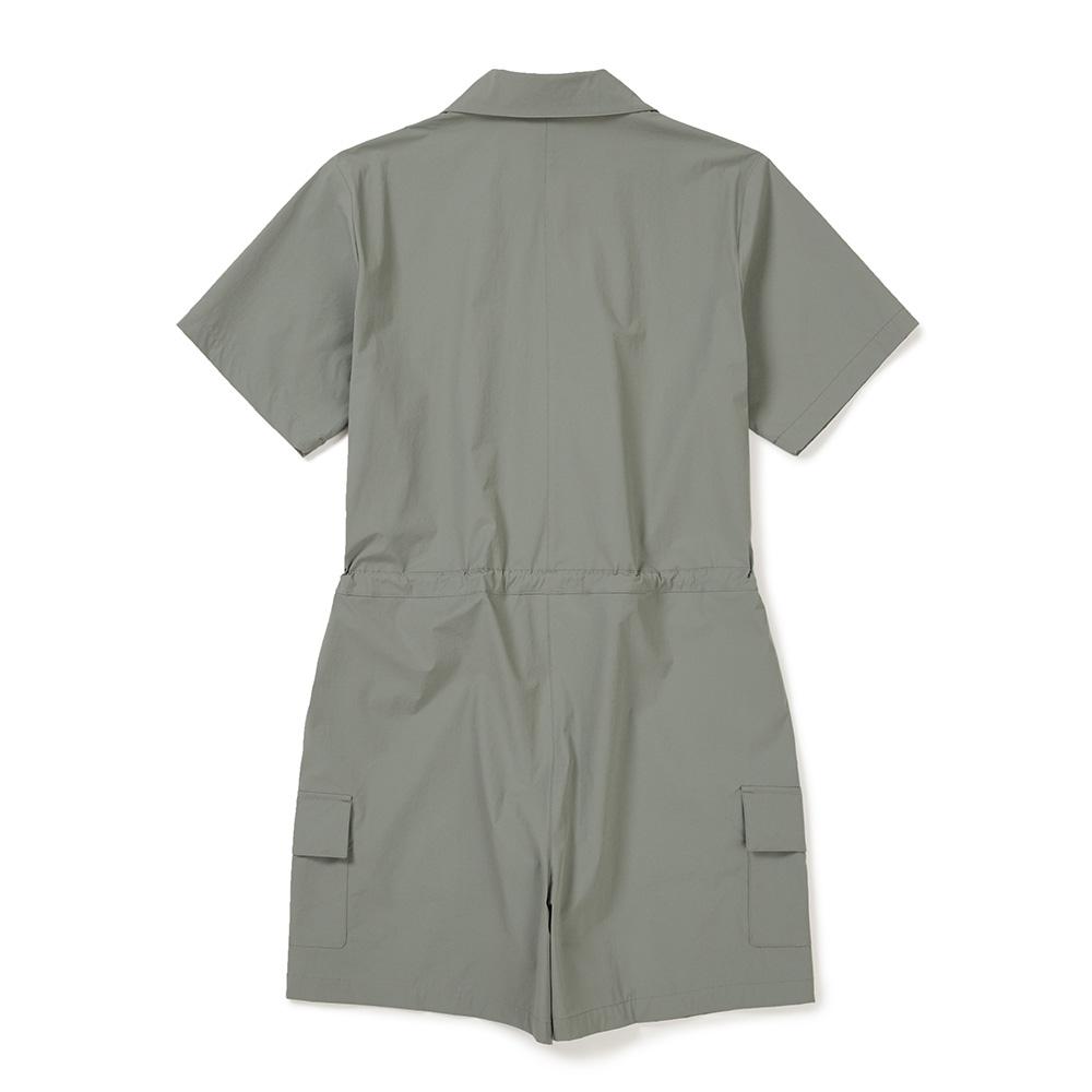 SNOWPEAK Syntech Women's Woven Shorts Jumpsuit Light Khaki (S24MWSOP33)