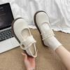Soft Sole Comfortable Mary Jane Shoes Women's Spring 2025 New Retro Fashion Versatile Velcro Light Mouth Single Shoes