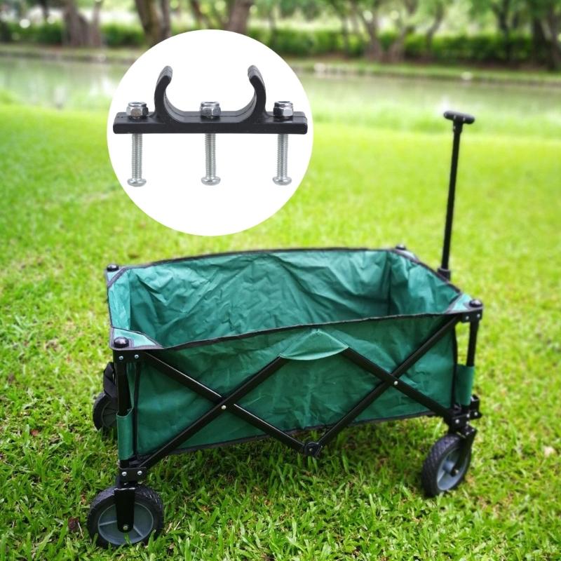 Heavy Duty Folding Wagon Trolley Pull Handle Fixing Fastener Clip Plastic Replacement Part For Outdoor Camping Beach Use