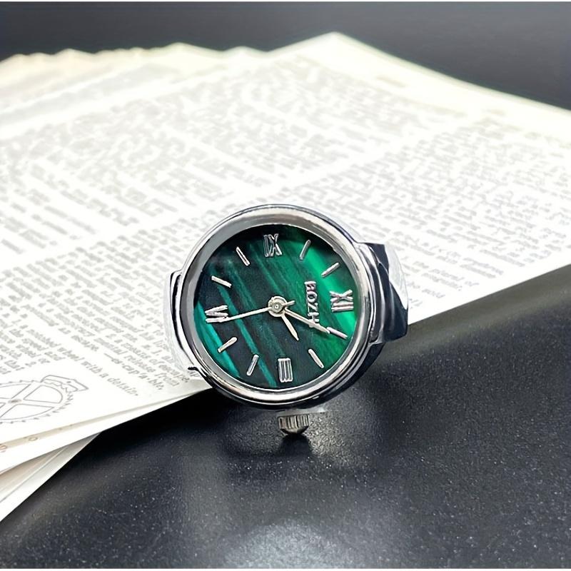 Finger Watch Mini Edition Small Green Watch Ring Watch Women s Retro Rose Gold Finger Watch Student Watch Ring Watch серебряный
