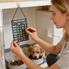 Feeding Reminder Sign Adorable Hangable Board Decoration Pet Feeding Recorder Board For Living Room Kitchen Dining Room Bedroom