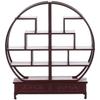 Alasum Miniature Furniture Display Shelf, Chinese Style, 1:25 Scale, Round, for Sandplay, Sand Play, Diorama, Dollhouse, Architectural Model, ABS